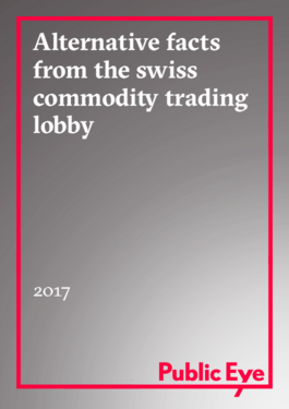 Couverture du rapport: Alternative Facts from the Swiss Commodity Trading Lobby