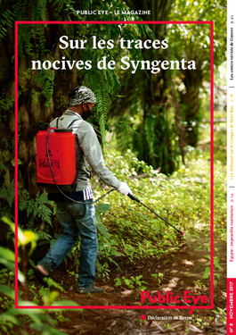 Couverture du rapport: Sur les traces nocives de Syngenta