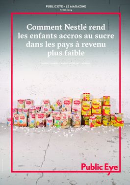 Couverture du rapport: Comment Nestlé rend les enfants accros au sucre dans les pays à revenu plus faible