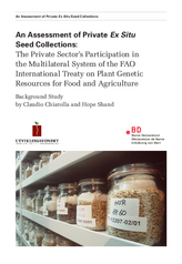 An Assessment of Private Ex Situ Seed Collections